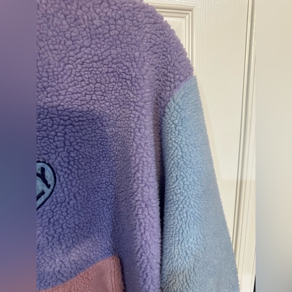 Lazy Oaf Pastel Panel Color Block Fleece Size M - Picture 4 of 9